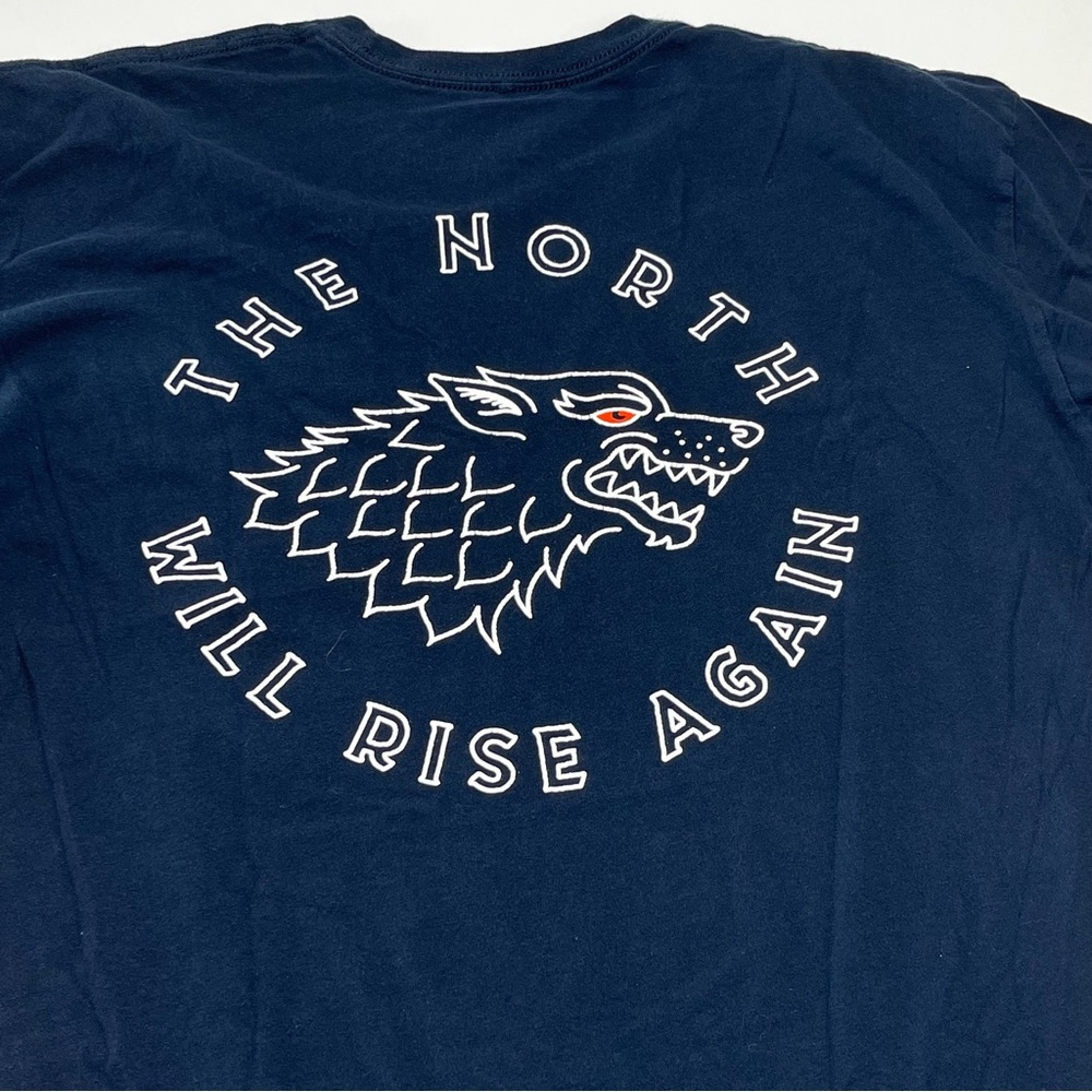 Rowdy Gentleman The North Will Rise Again Mens Size XL Blue Short Sleeve‎ Shirt